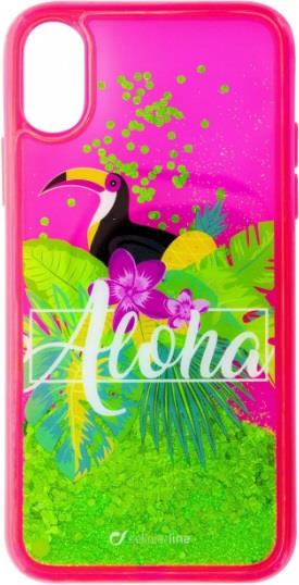 CELLULARLINE Custodia cover per iPhone X Cellular Line Stardust Aloha